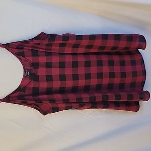 Plaid tank top with adjustable straps by Torrid